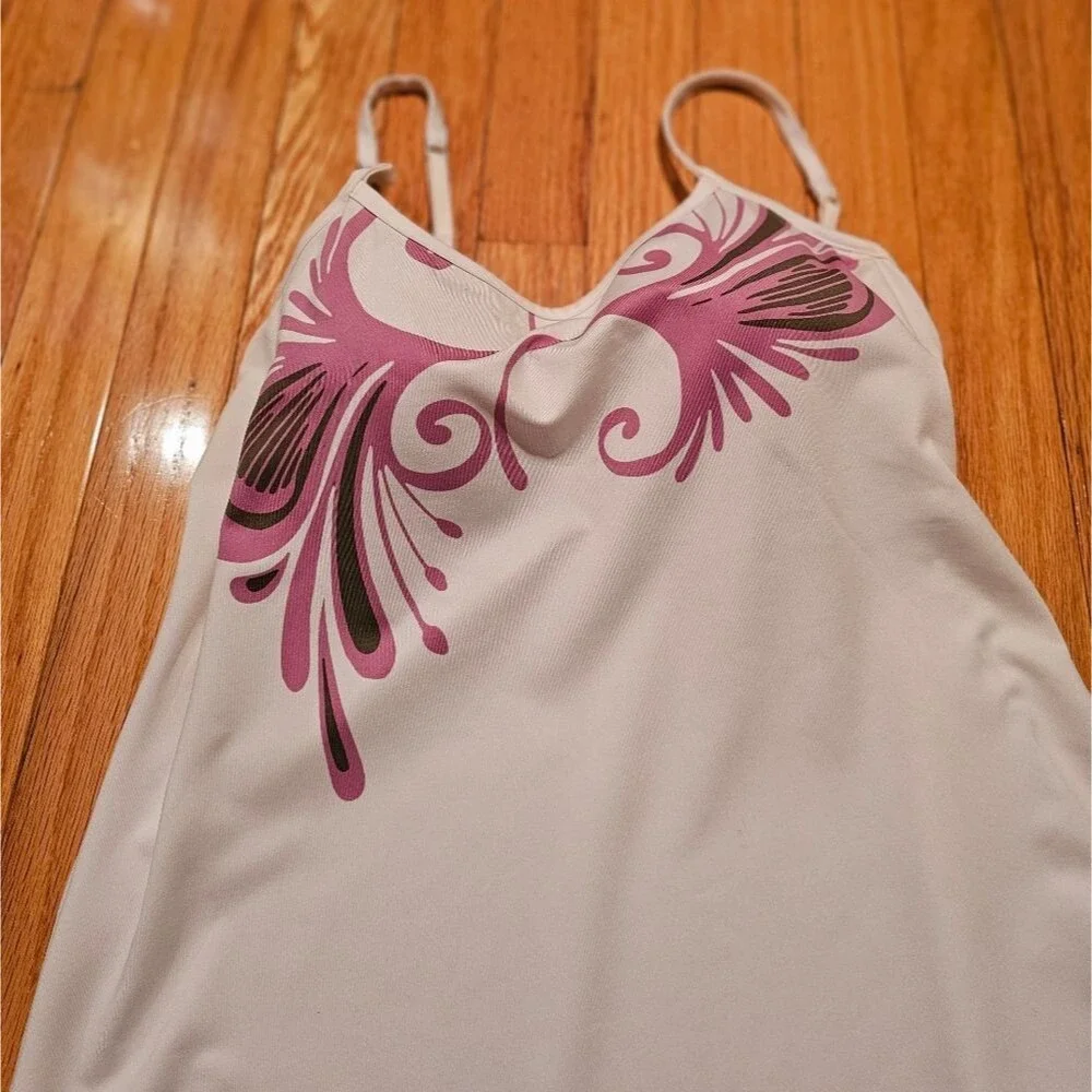White Athleta Pink Paisley Mini Dress  Medium, Excellent Condition! Super Cute!